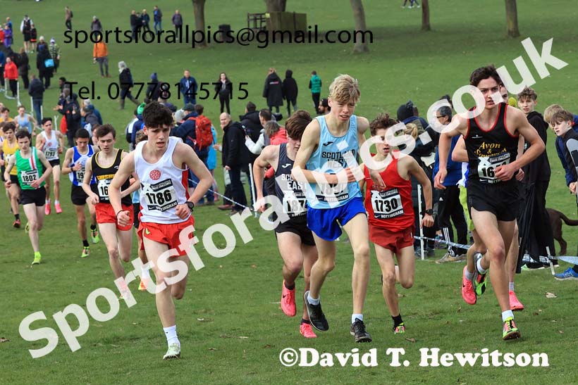 Mens Under-17s, 2024 CAU Inter Counties Cross Country Champs., Wollaton Park, Nottingham. Photo: David T. Hewitson/Sports for All Pics